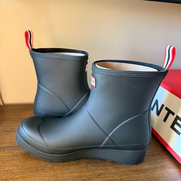 Hunter Woman’s Original Black Play Short Rain Boots- Size 9M - Picture 6 of 8
